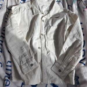 Zara Cream/Off-White Boys Jean Jacket